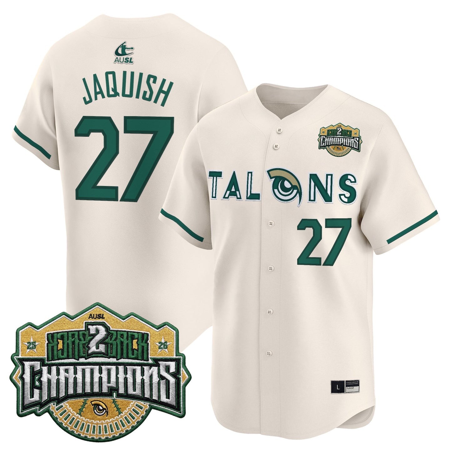 Utah Talons 2026 Back-To-Back Athletes Unlimited Softball League (AUSL) Champions Vapor Premier Limited Jersey - Stitched