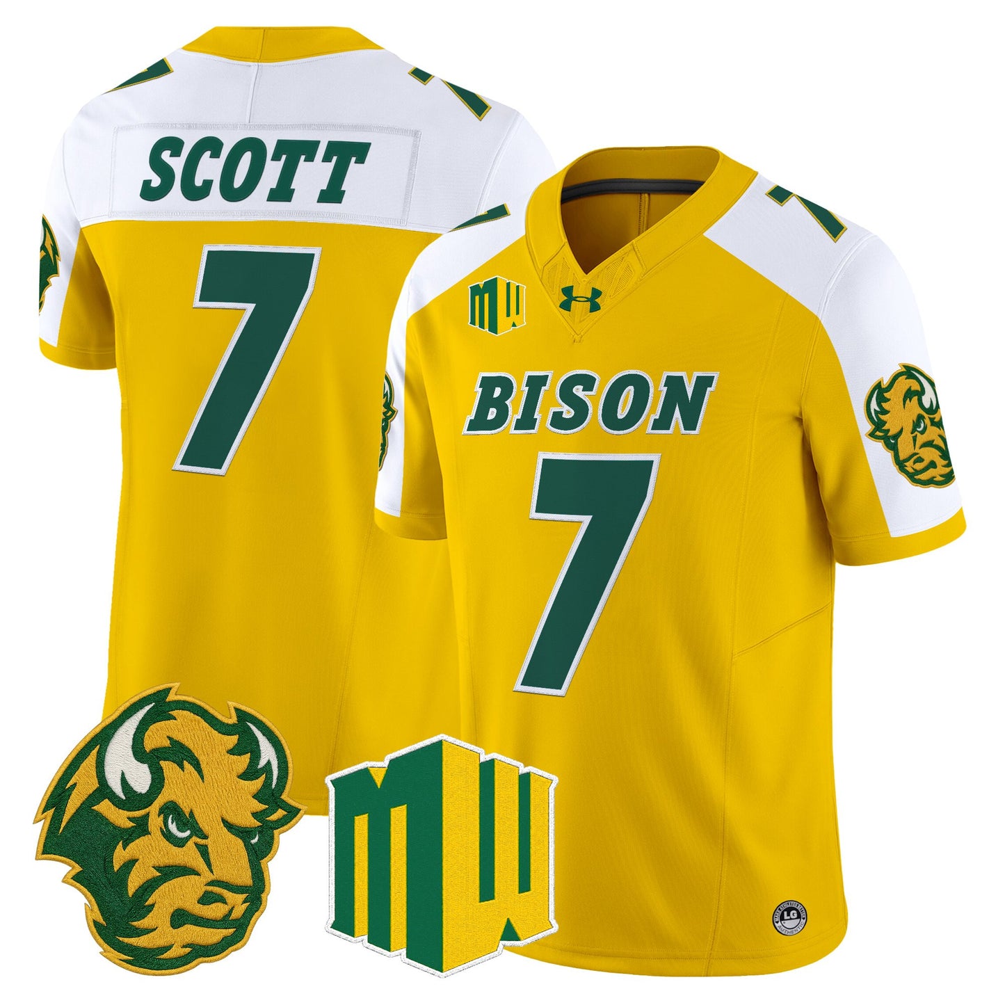  North Dakota State Bison 2026 Vapor Limited Jersey - Stitched