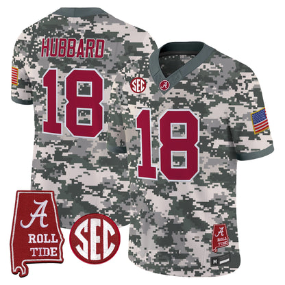 Alabama Crimson Tide Camouflage Edition 2026 Vapor Limited Jersey - Alabama Map -  Stitched