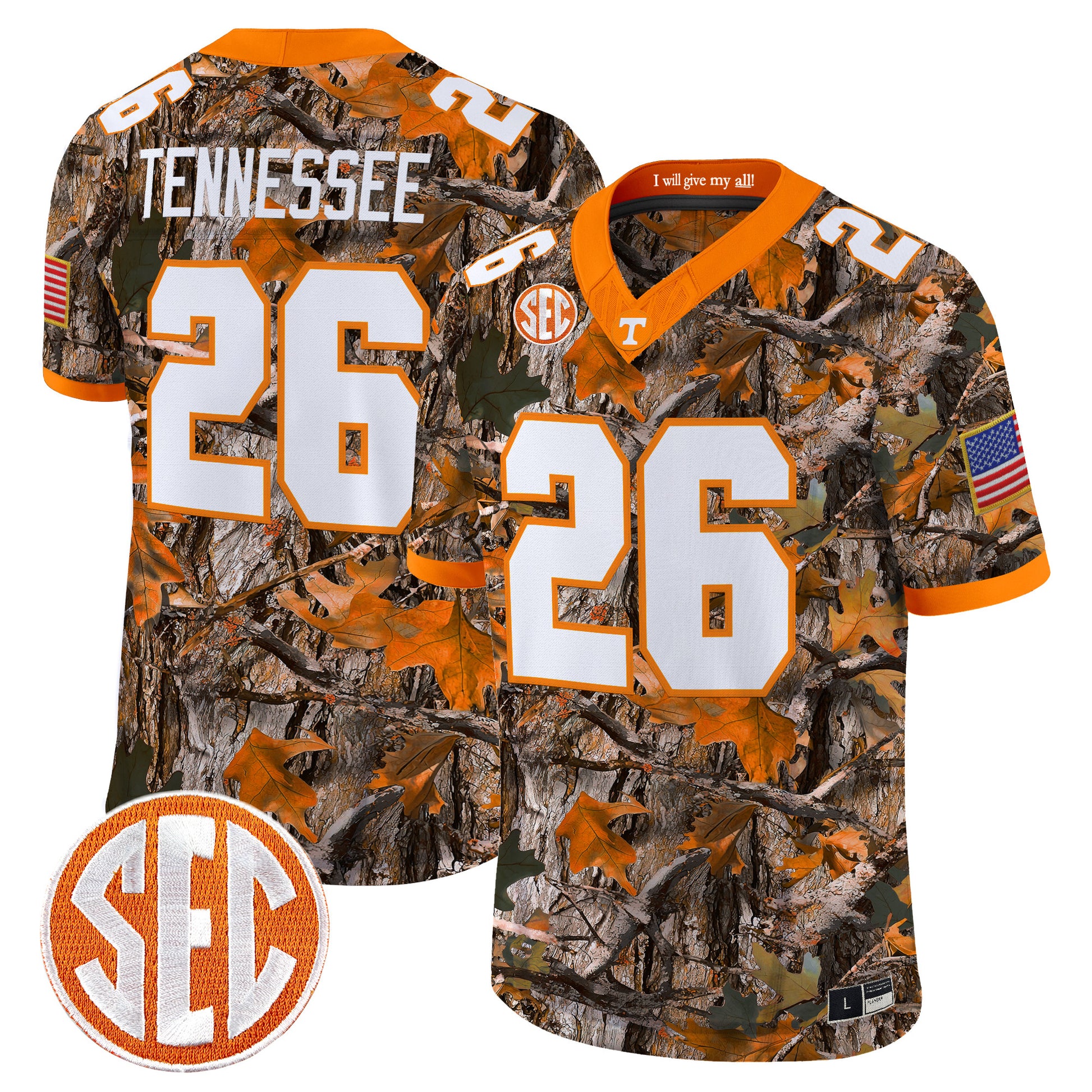 Tennessee Volunteers Camouflage Edition 2026 Vapor Limited Jersey -  Stitched