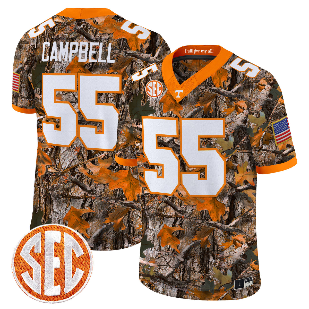 Tennessee Volunteers Camouflage Edition 2026 Vapor Limited Jersey -  Stitched