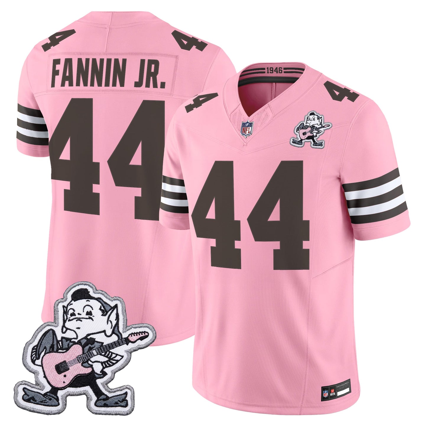 Men's Cleveland Browns MGK Patch Vapor Limited Jersey -  Stitched