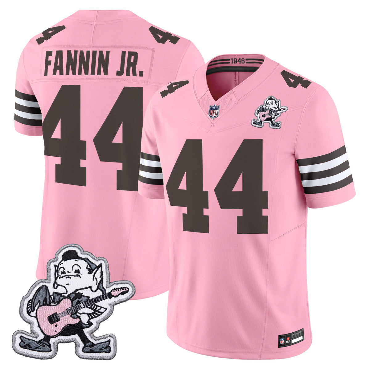 Men's Cleveland Browns MGK Patch Vapor Limited Jersey -  Stitched