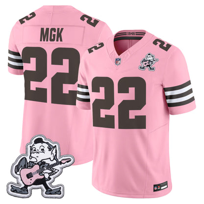 Men's Cleveland Browns MGK Patch Vapor Limited Jersey -  Stitched