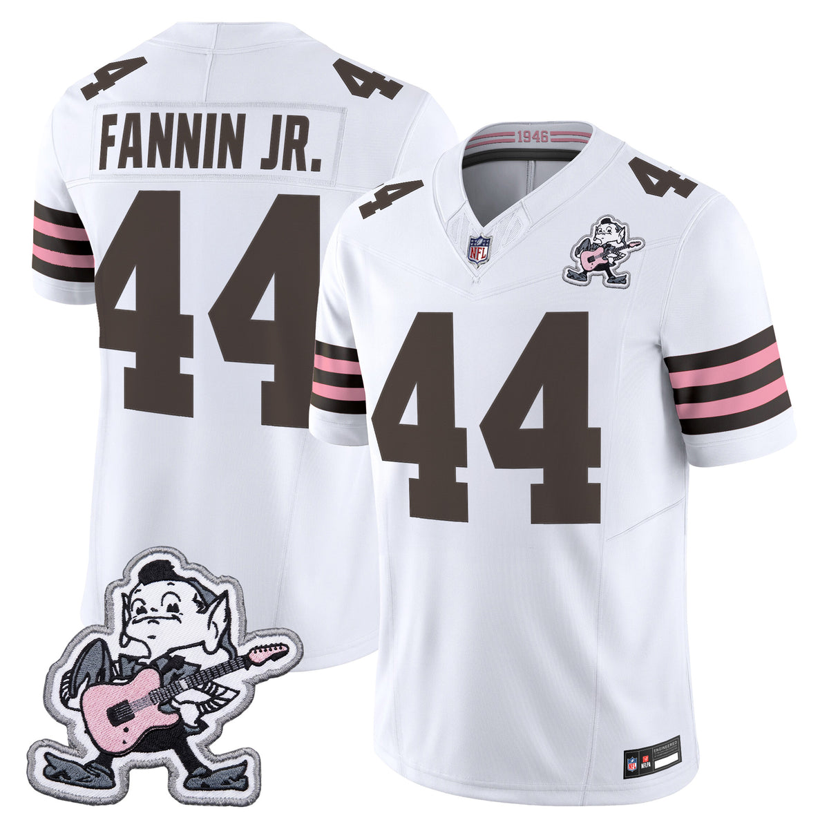 Men's Cleveland Browns MGK Patch Vapor Limited Jersey -  Stitched
