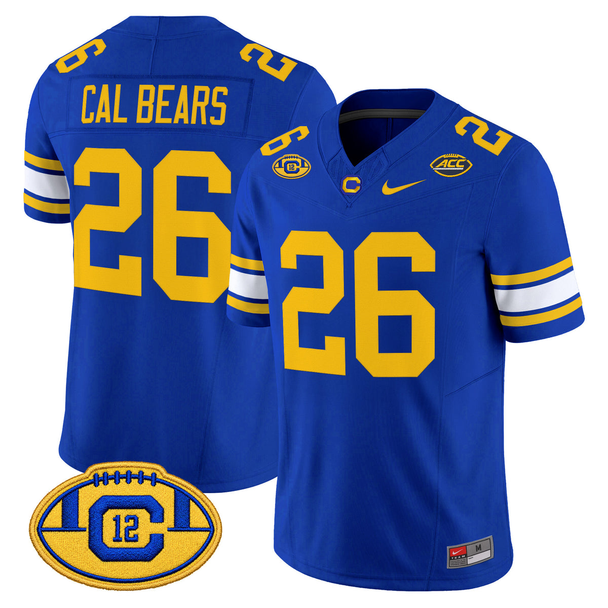 California Golden Bears Throwback Vapor Limited Jersey - Stitched