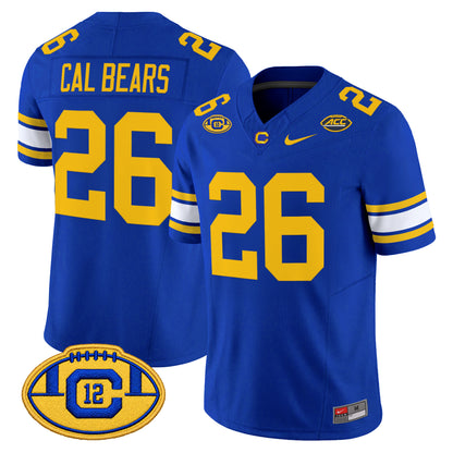California Golden Bears Throwback Vapor Limited Jersey - Stitched
