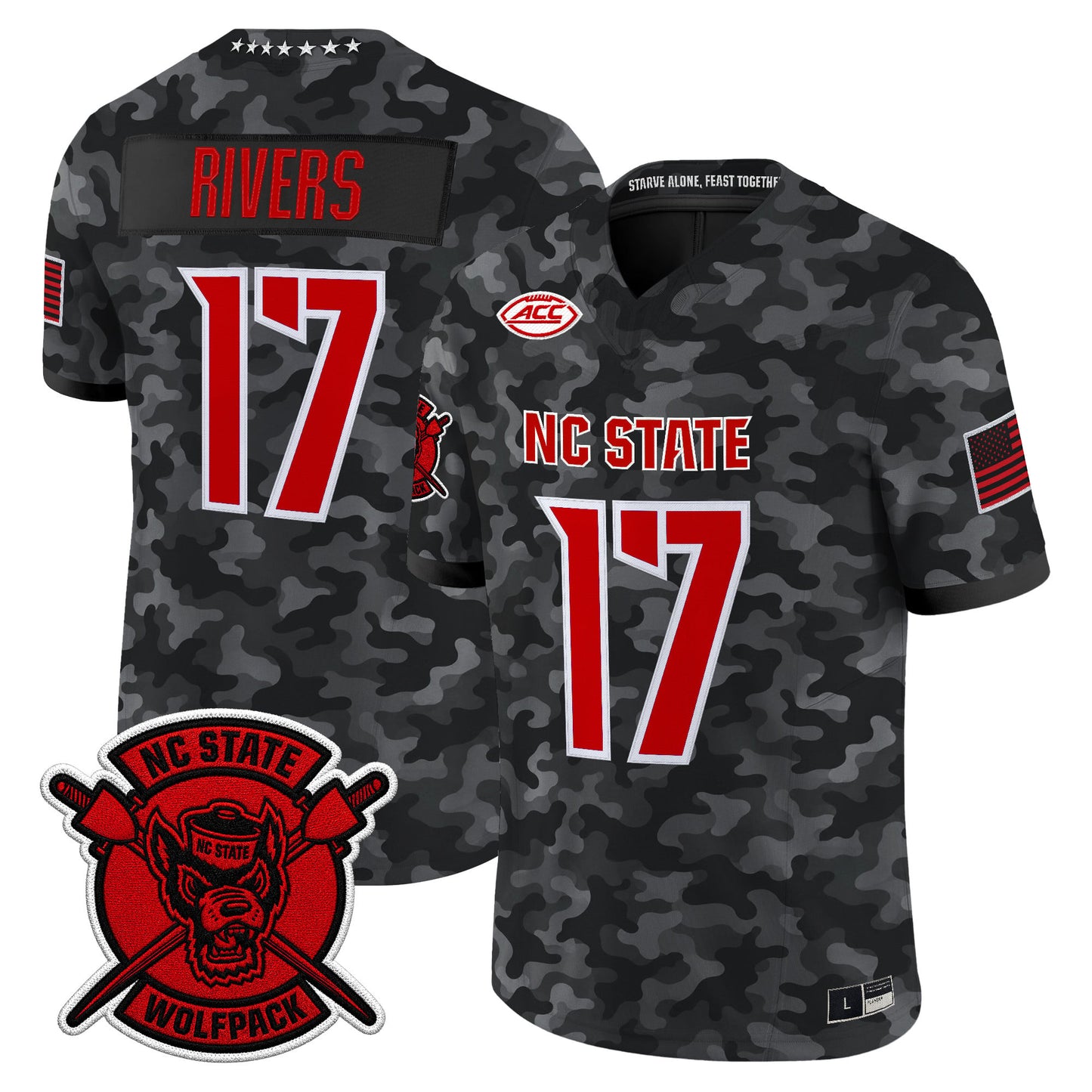 NC State Wolfpack 2026 'Honor and Support' Vapor Limited Jersey - Stitched