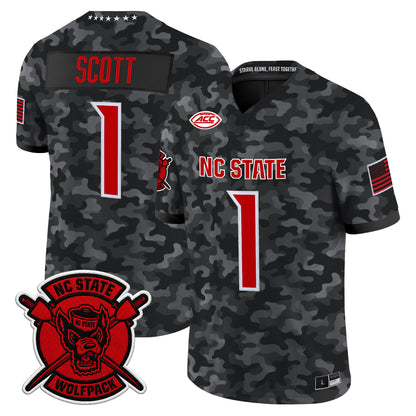 NC State Wolfpack 2026 'Honor and Support' Vapor Limited Jersey - Stitched