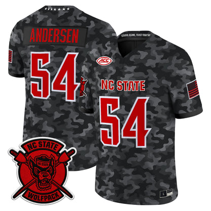 NC State Wolfpack 2026 'Honor and Support' Vapor Limited Jersey - Stitched