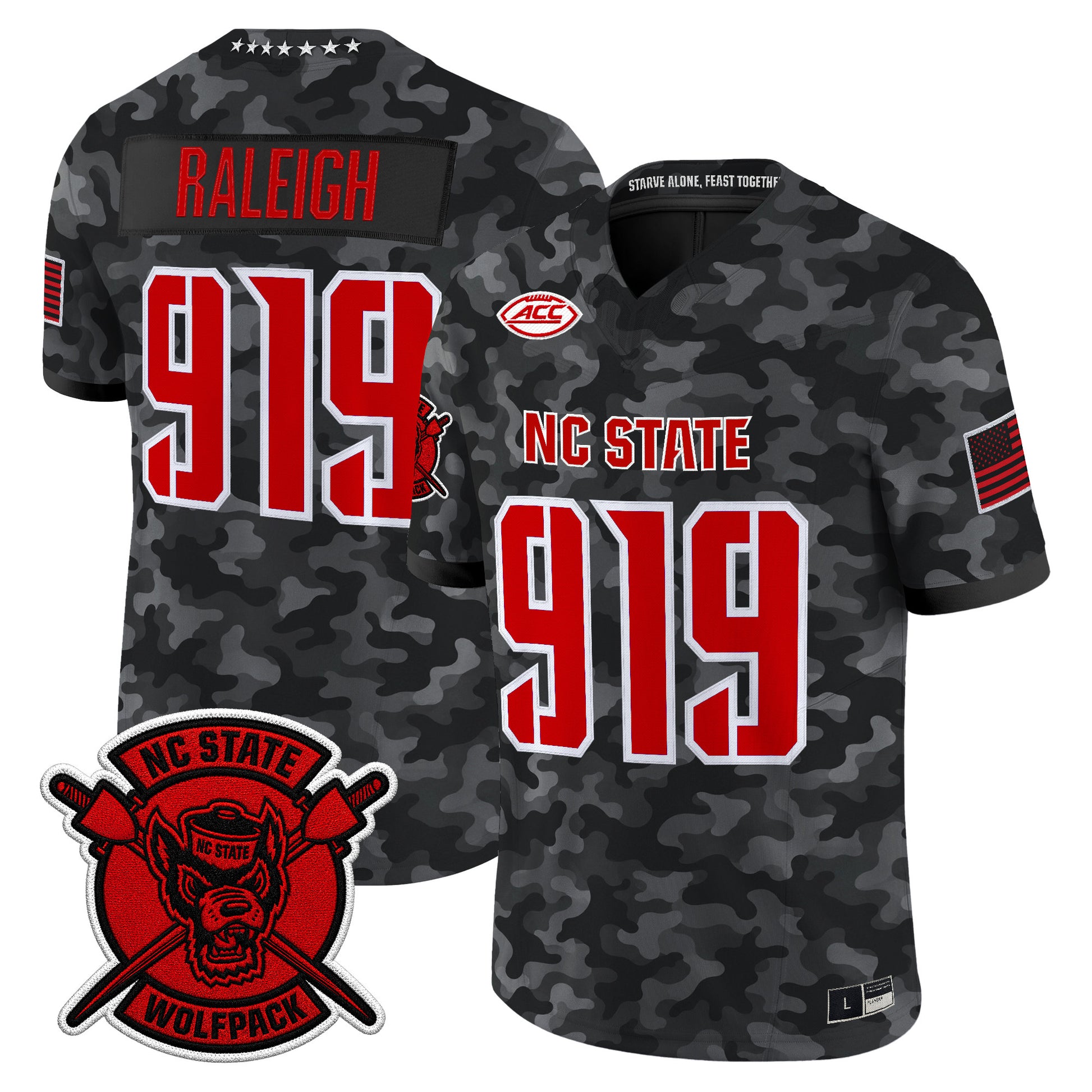 NC State Wolfpack 2026 'Honor and Support' Vapor Limited Jersey - Stitched