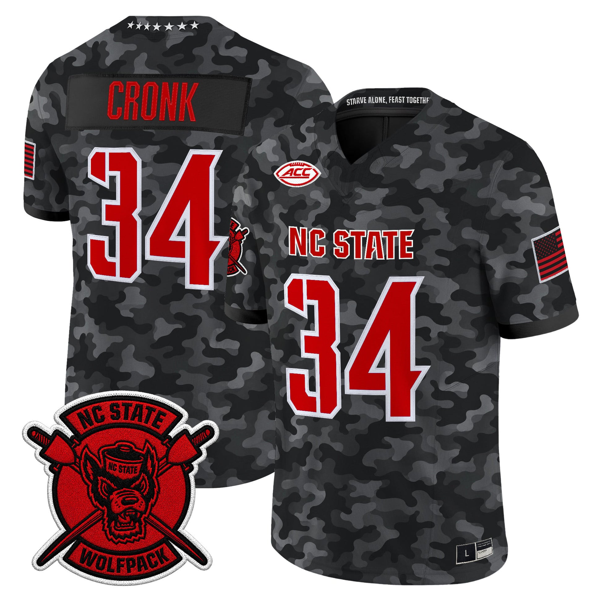 NC State Wolfpack 2026 'Honor and Support' Vapor Limited Jersey - Stitched