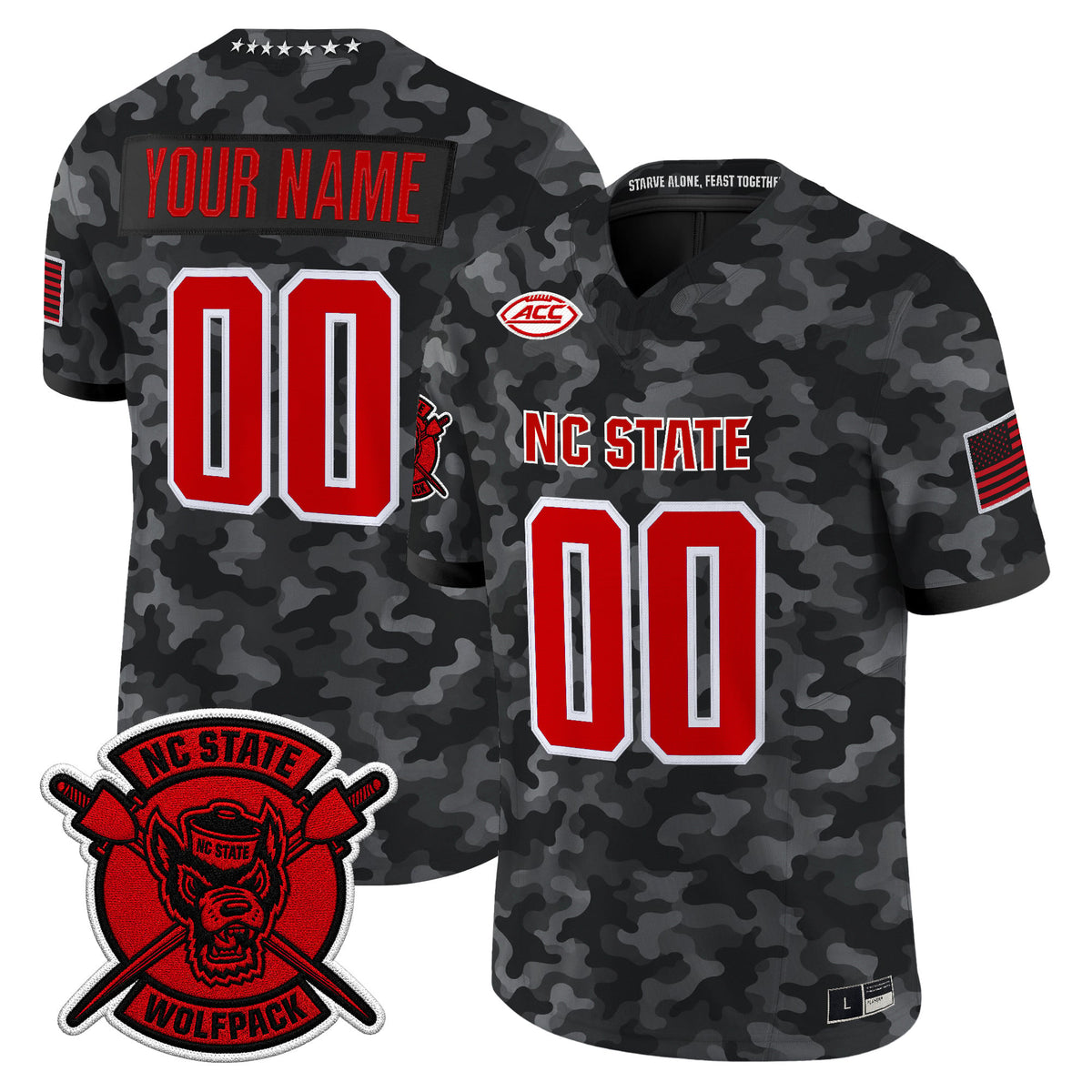 NC State Wolfpack 2026 'Honor and Support' Vapor Limited Custom Jersey - Stitched