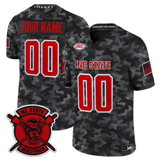 NC State Wolfpack 2026 'Honor and Support' Vapor Limited Custom Jersey - Stitched
