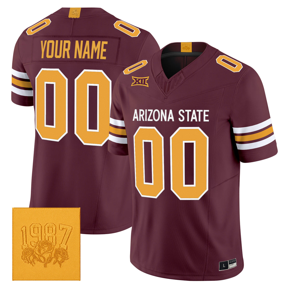 Arizona State Sun Devils Roses & Devils Vapor Limited Custom Jersey - Stitched