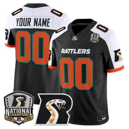 Arizona Rattlers 2026 Vapor Limited Custom Jersey - National Campions Patch - All Stitched