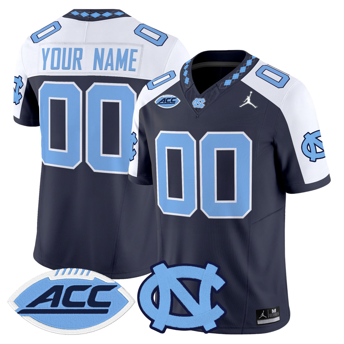 North Carolina Tar Heels 2026 Vapor Limited Custom Jersey - Stitched