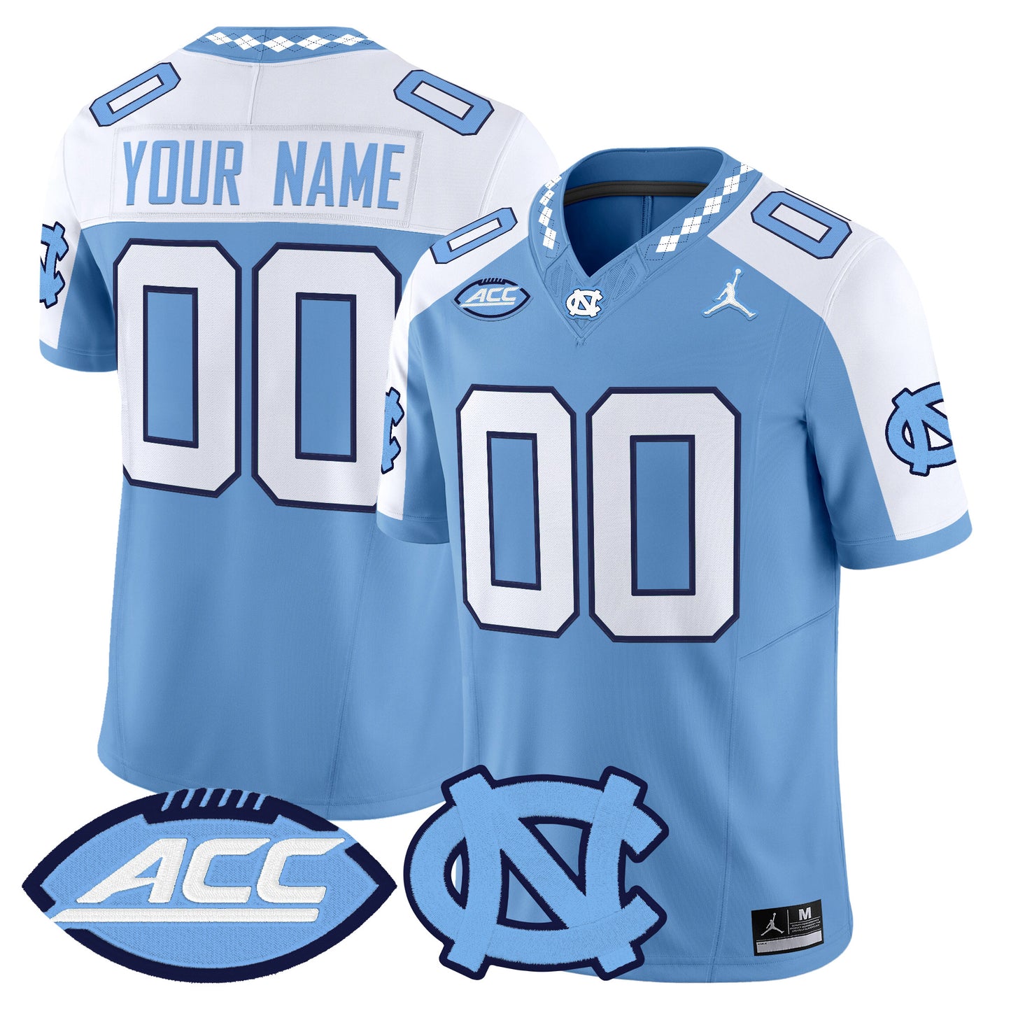 North Carolina Tar Heels 2026 Vapor Limited Custom Jersey - Stitched