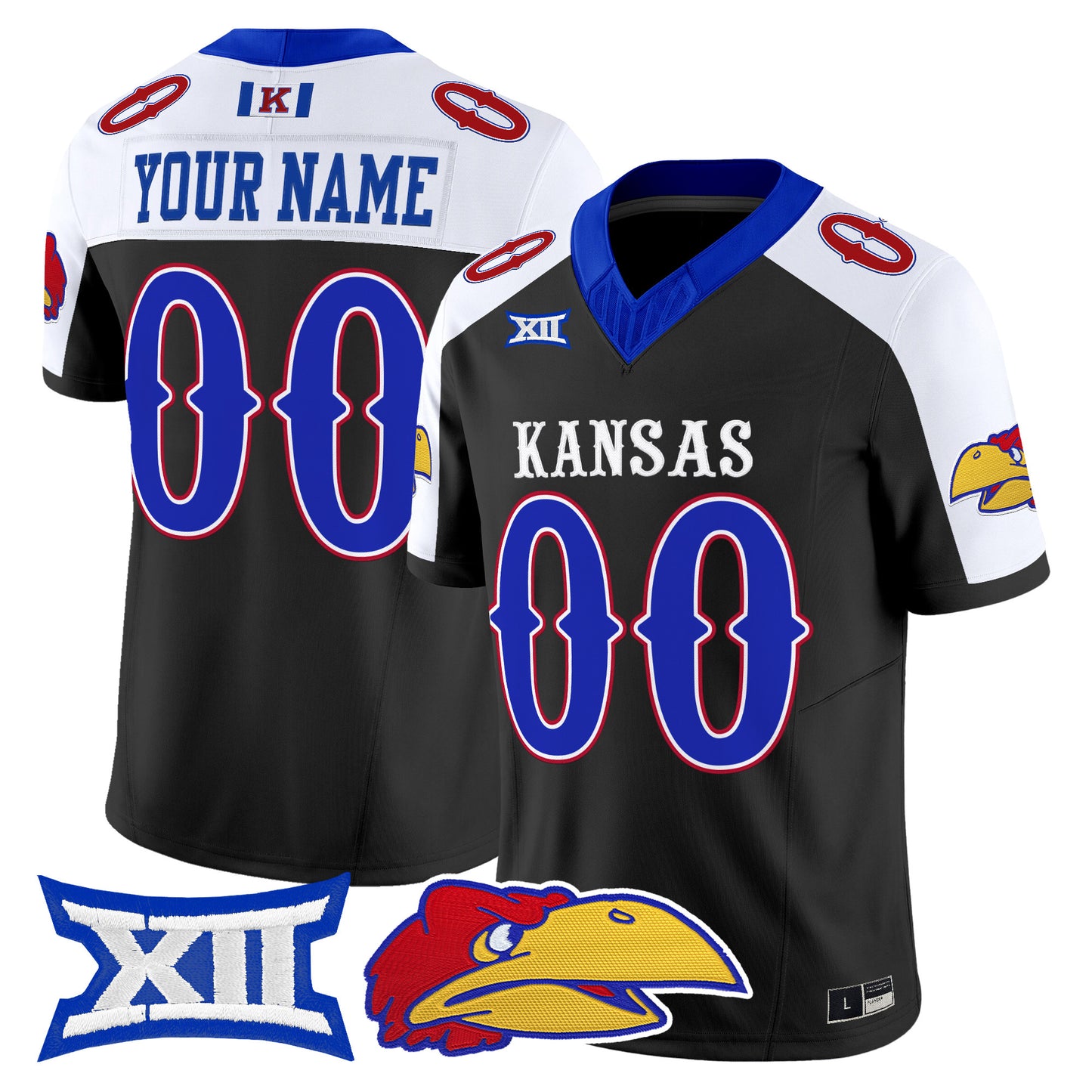 Kansas Jayhawks 2026 Vapor Limited Custom Jersey -  Stitched
