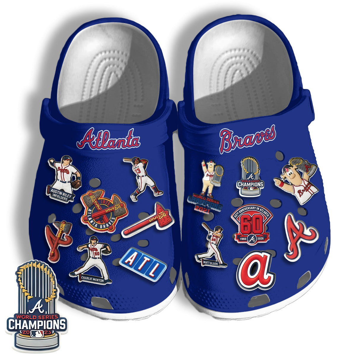 ATL 2026 Navy clogs - Charms Gift Set