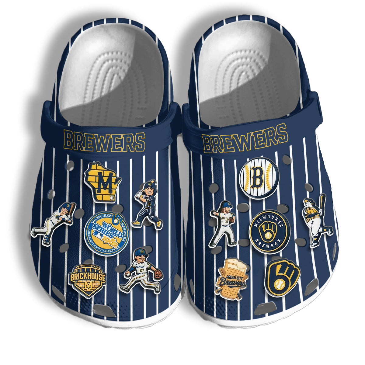 MWB 2026 Pinstripe clogs - Charms Gift Set