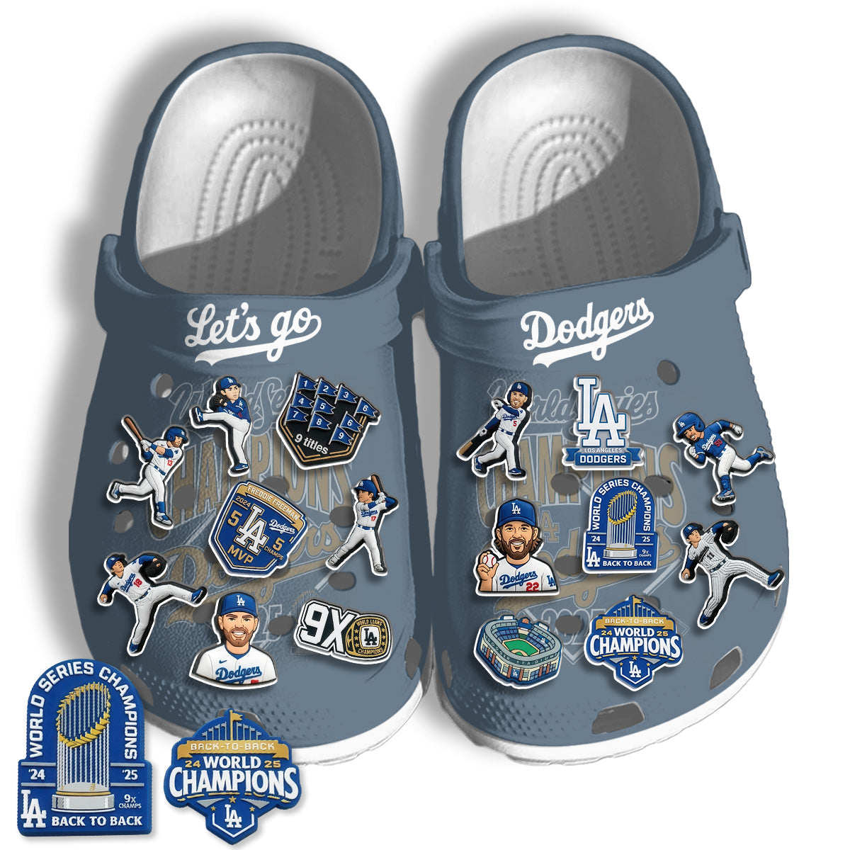 LAD 2026 Champions Gray clogs - Charms Gift Set