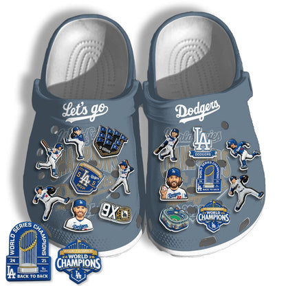LAD 2026 Champions Gray clogs - Charms Gift Set