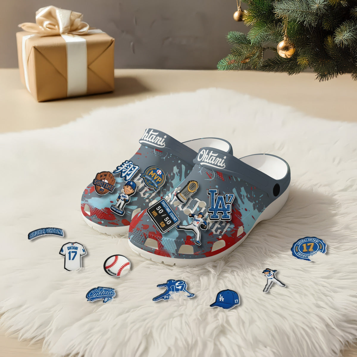 LAD 2026 Shotime Gray clogs - Charms Gift Set
