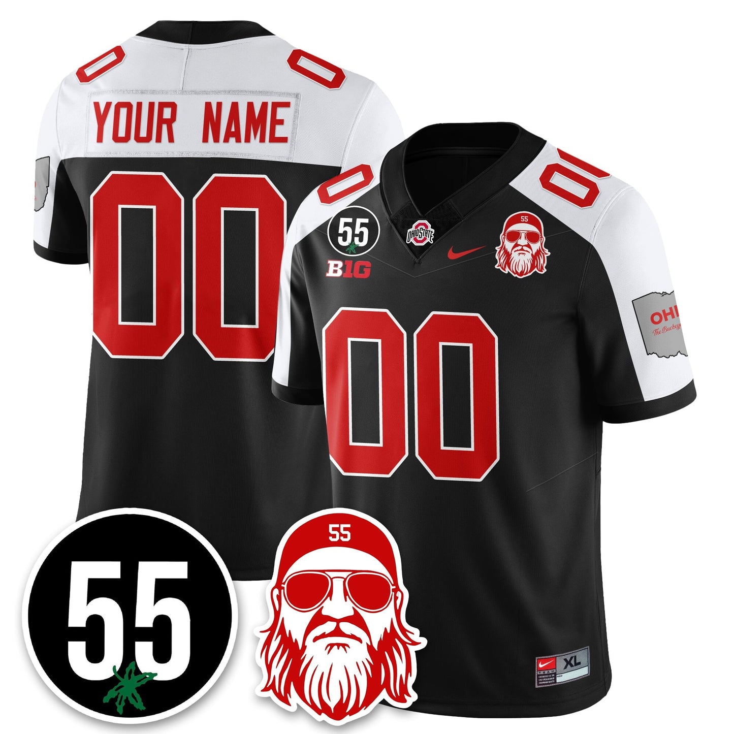 OSU Vapor Limited Jersey - Nick Mangold Patch - All Stitched