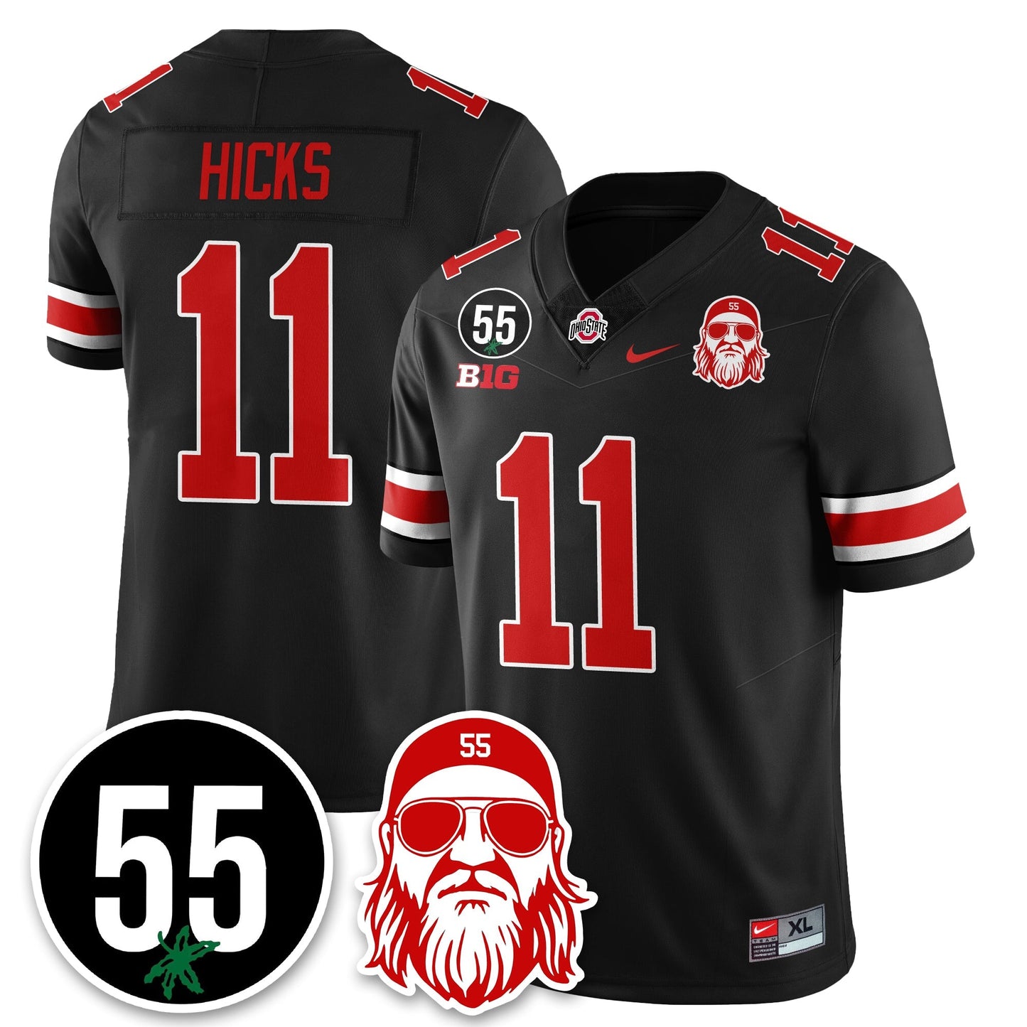 OSU Vapor Limited Jersey - Nick Mangold Patch - All Stitched