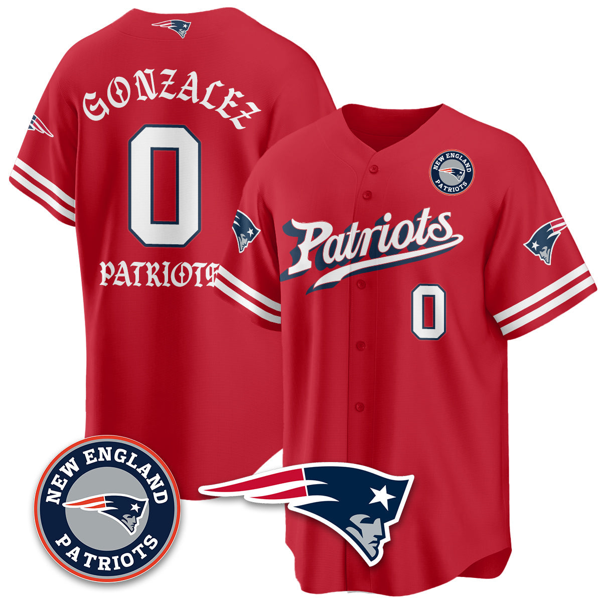 NE Born x Raised Baseball Jersey - All Stitched