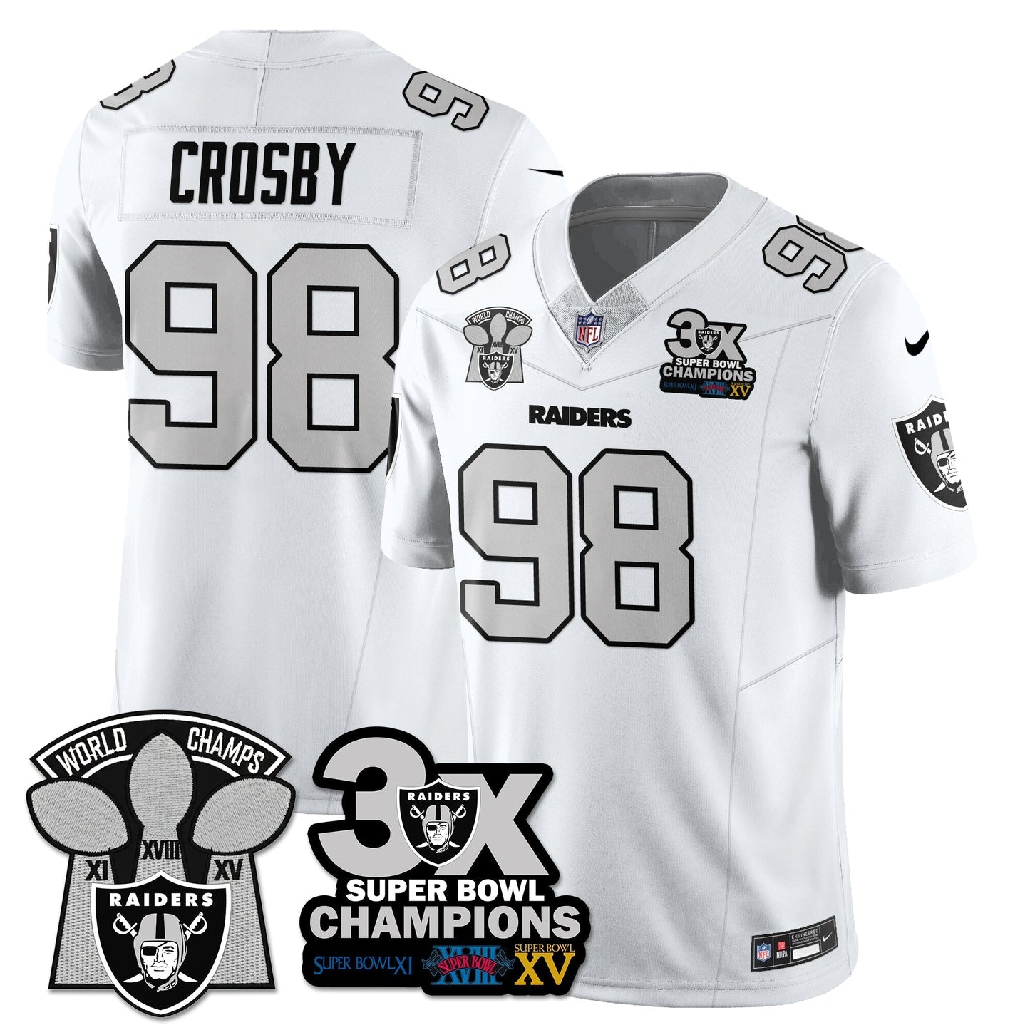 LVR 3-Time Champions Patch Vapor Limited Jersey - All Stitched