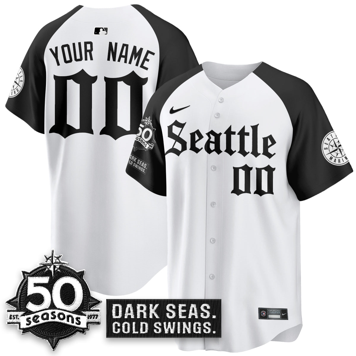 SEA 'Gothic Edition' Vapor Premier Limited Jersey - 50th Anniversary - All Stitched