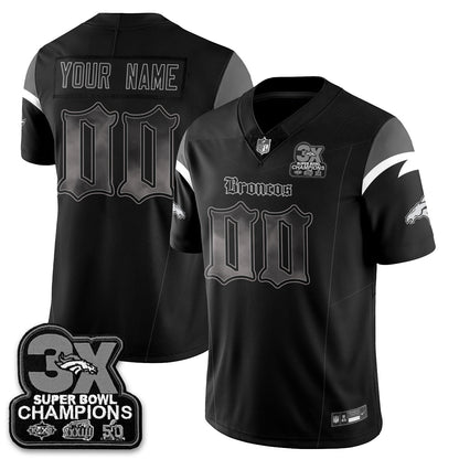 Custom DEN 'Dark Gothic' Vapor Limited Jersey - 3-Time Champions - All Stitched