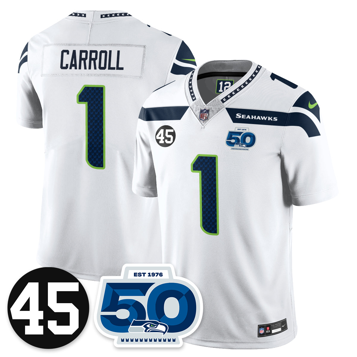 SEA Vapor Limited Jersey - Honor Kenny Easley - All Stitched