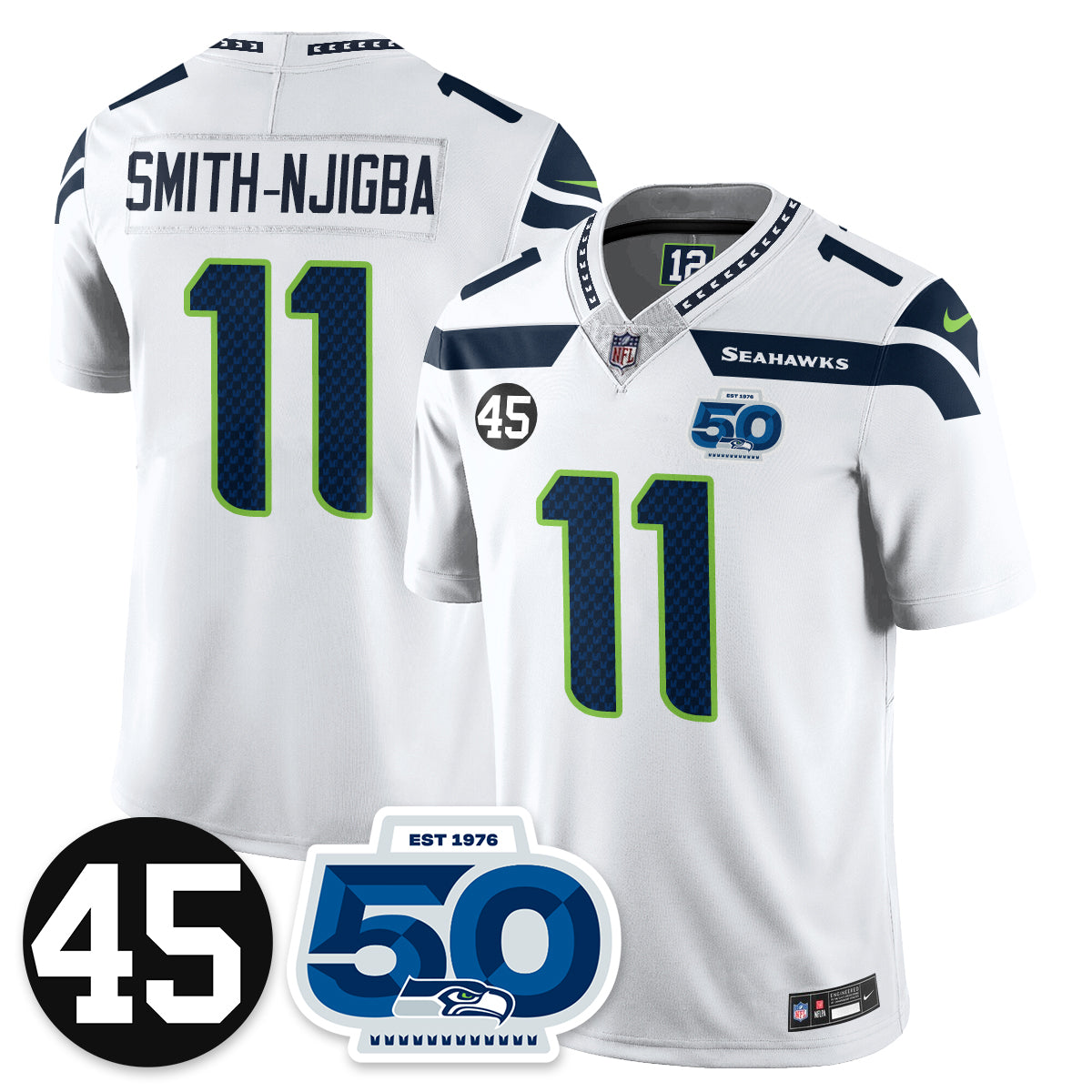SEA Vapor Limited Jersey - Honor Kenny Easley - All Stitched