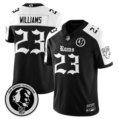 LAR Gothic Vapor Limited Jersey - John Madden Patch - All Stitched