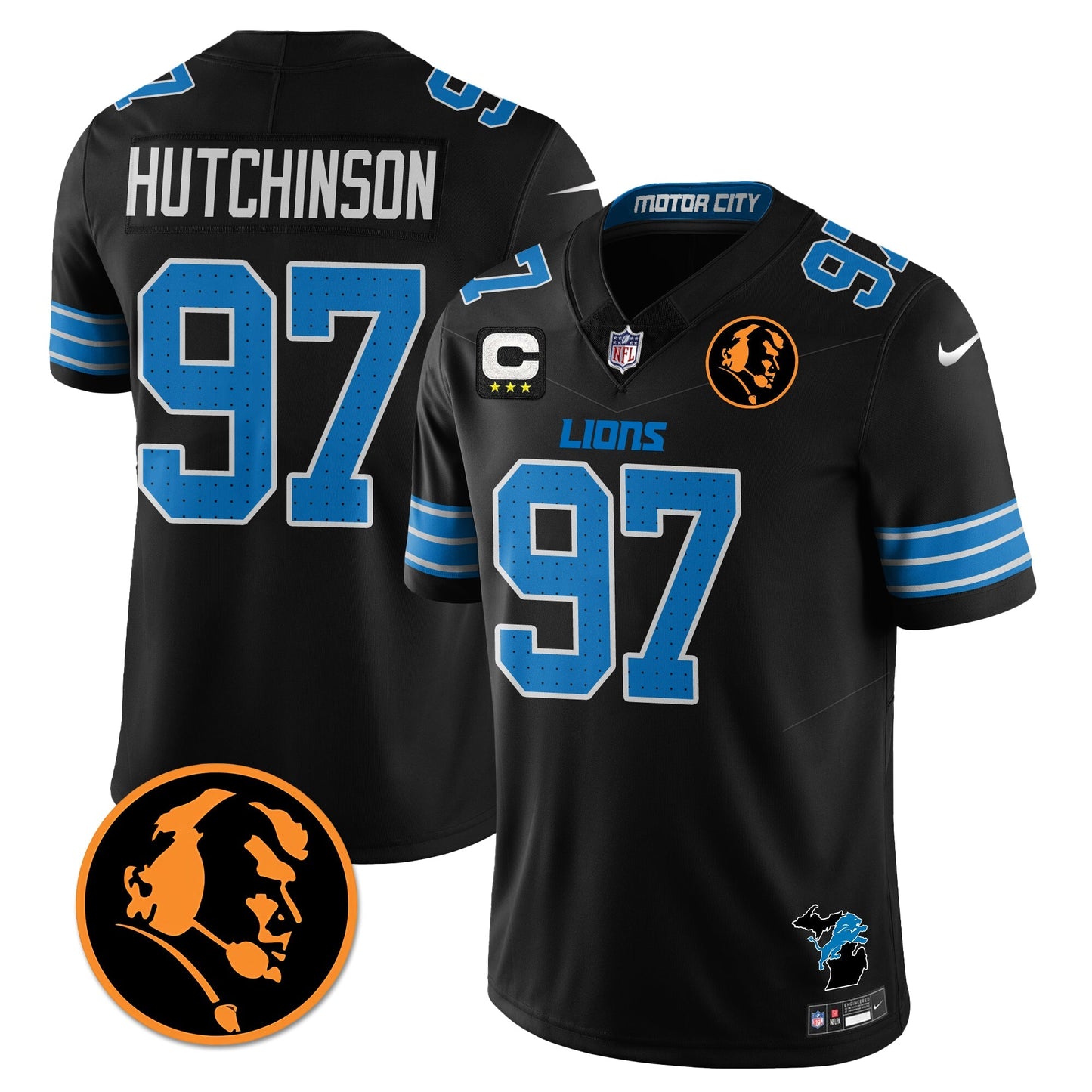DET Vapor Limited Jersey - John Madden Patch - All Stitched