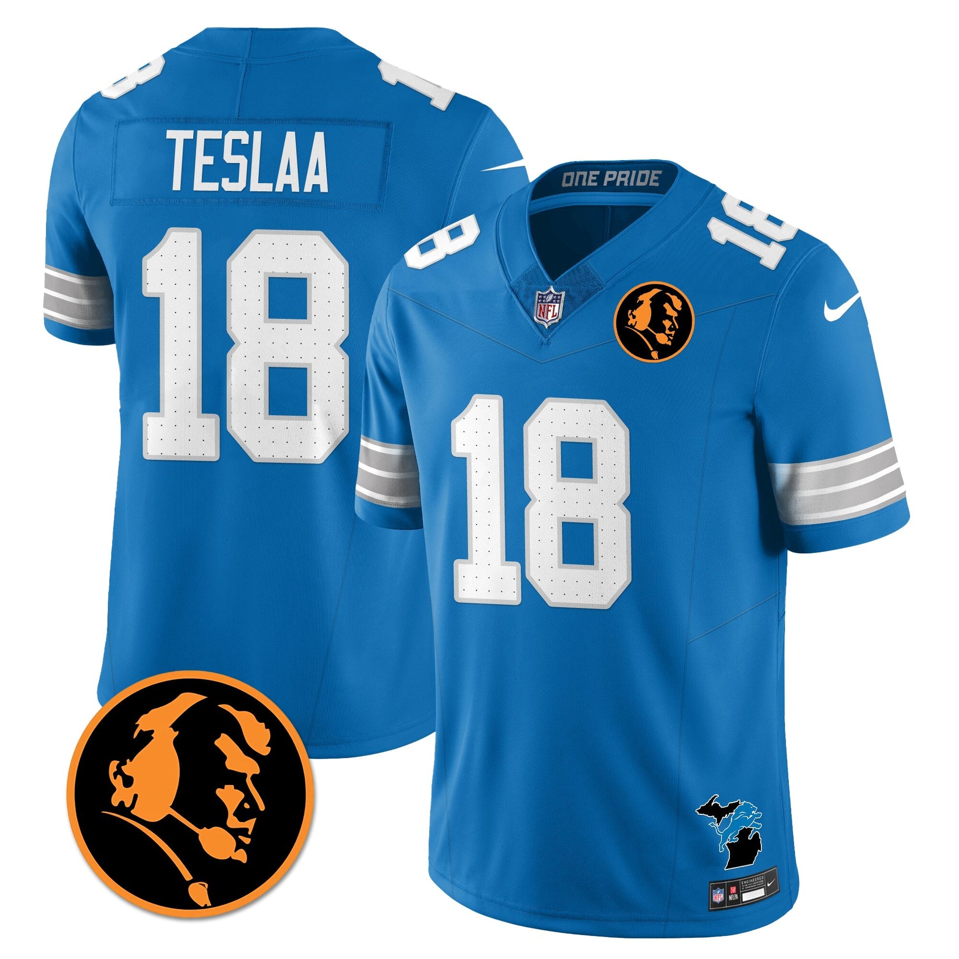 DET Vapor Limited Jersey - John Madden Patch - All Stitched