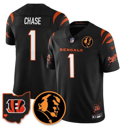 CIN Vapor Limited Jersey - John Madđen Patch - All Stitched