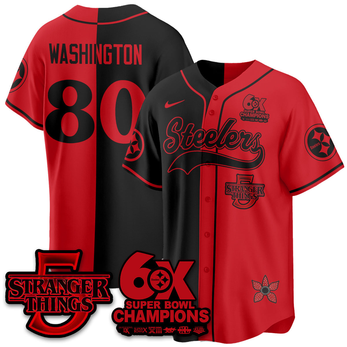 PIT Stranger Things Vapor Limited Baseball Jersey - All Stitched