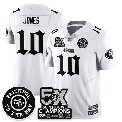 SF 5-Time Champions Gothic Vapor Limited Jersey - All Stitched