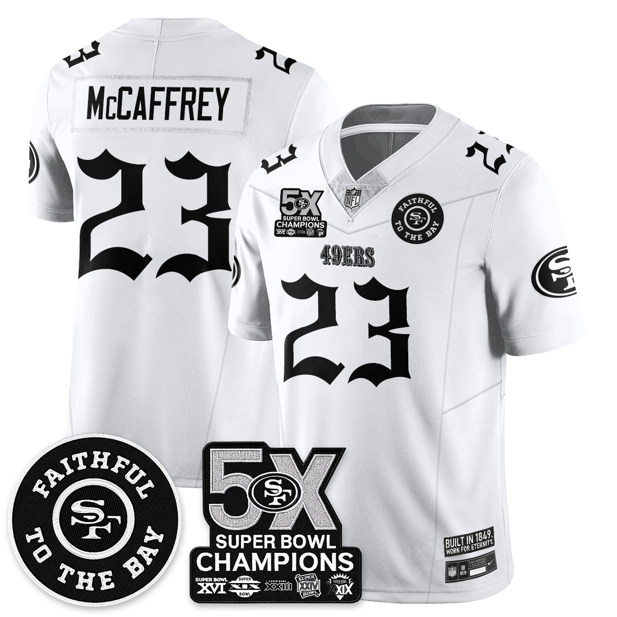 SF 5-Time Champions Gothic Vapor Limited Jersey - All Stitched