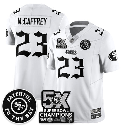SF 5-Time Champions Gothic Vapor Limited Jersey - All Stitched