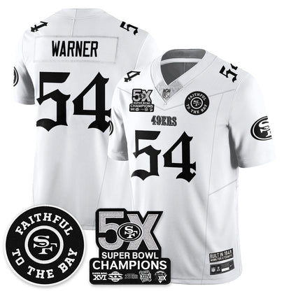 SF 5-Time Champions Gothic Vapor Limited Jersey - All Stitched