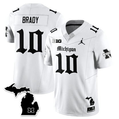 MICH Gothic Vapor Limited Football Jersey - All Stitched