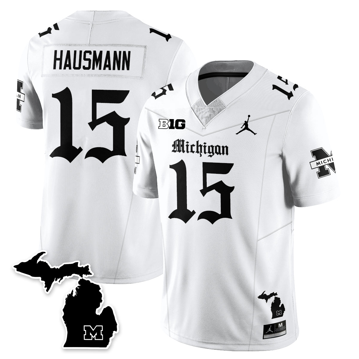 MICH Gothic Vapor Limited Football Jersey - All Stitched