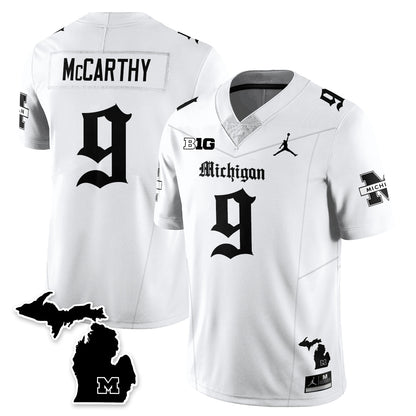 MICH Gothic Vapor Limited Football Jersey - All Stitched