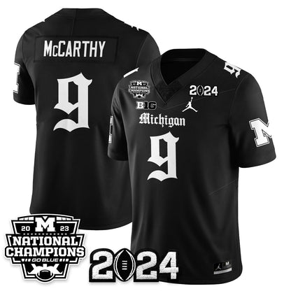 MICH Gothic 2023 National Champions Vapor Limited Football Jersey - All Stitched