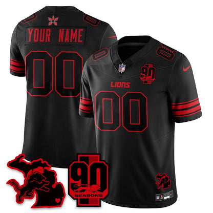 Custom DET 'Stranger Things Edition' Vapor Limited Jersey - All Stitched